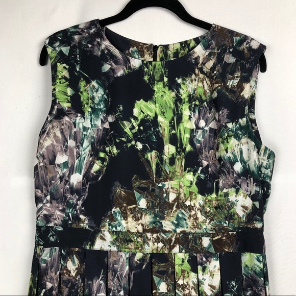 ModCloth Myrtlewood Abstract Box Pleat Dress - Picture 3 of 4